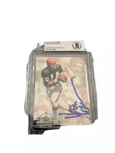KEN ANDERSON CINCINNATI BENGALS SIGNED CARD BECKETT BAS SLABBED AUTHENTIC - Picture 1 of 3