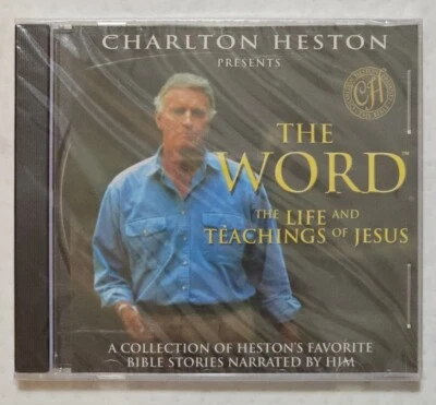 Charlton Heston Presents The Word The Life & Teachings of Jesus (CD, 1999) NEW Foto 1 de 4