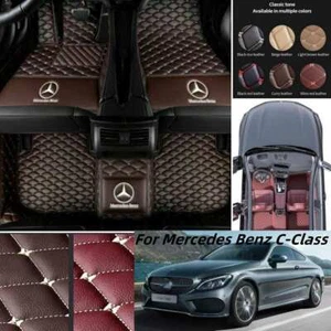 For Mercedes Benz C-Class Car Floor Mats Custom Carpets Waterproof All Weather - Picture 1 of 36