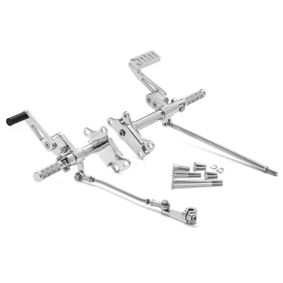 for Harley Davidson Polish Forward Controls Footpegs Sportster 883 1200 XL 87-03 - Image 1 of 4