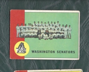 Tarjeta de béisbol 1963 Topps #131 Team, Washington Senators en muy buen estado+ - Imagen 1 de 2