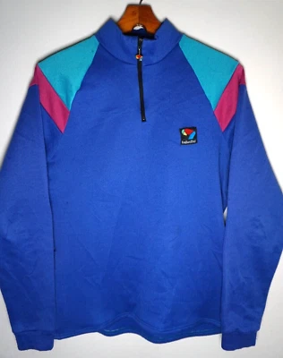 Vintage 90s Bellwether Cycling Jersey Large Purple 1/4 Zip Long Sleeve MTB Road - Image 1 of 4