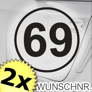 2 Stück ! Startnummer Honda CB 400 500 600 750 900 F - Bild 1 von 8