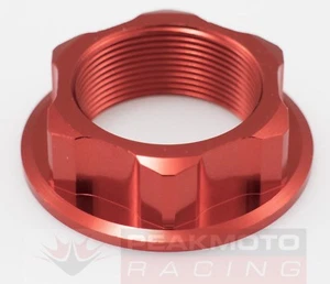 ZETA - ZETA-2123 Tuerca de vástago de dirección anodizado rojo M24x30x12mm paso 1,00 - Imagen 1 de 6