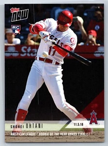 2018 Topps Now #OS16, novato Ohtani, novato del año finalista, 11,5,18, ¡Jugador Más Vp!¡! - Imagen 1 de 2