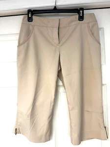 IZOD GRÖSSE 4 BEIGE HELLBRAUN SHORTS NYLON GOLF OUTDOOR ANGELN CAMPING REISSVERSCHLUSS AM SAUM - Bild 1 von 2