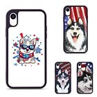 Phone Case Siberian Husky American Flag For Galaxy A55 A13 A14 A15 A54 5G