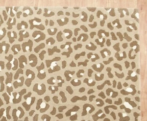 New Color Beige Brown Modern Oriental Hand-Tufted 100% Wool Soft Area Rug Carpet - Picture 1 of 9