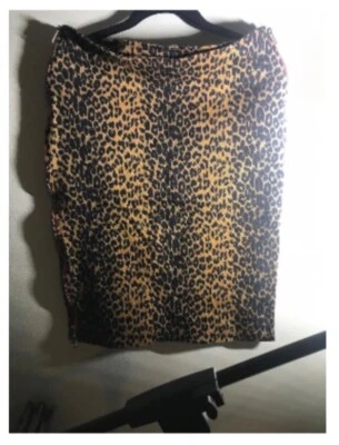 stiletto switchblade leopard skirt size M - Image 1 of 4