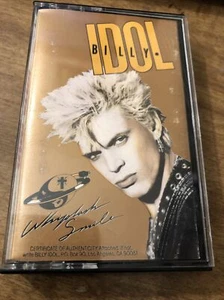 Billy Idol Whiplash Smile 1986 Cassette Tape. OOP GOOD - Picture 1 of 3