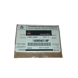 Genuine 2023 Mitsubishi Mirage G4, Mirage Emission Label (14805W210P) - Foto 1 di 2