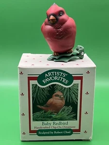 Hallmark ""Baby Redbird"" 1988 adorno con clip - Imagen 1 de 2