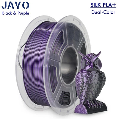JAYO 1.75mm SILK PLA+ 3D Printer Filament Dual-Color Tri-Color Shiny 1.1KG Quad- - Image 1 of 4