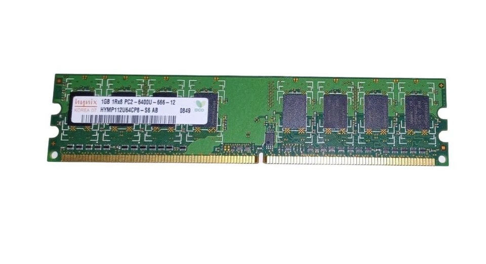 Memoria DDR2 HYMP112U64CP8-S6-AB Hynix 1GB PC2-6400 DDR2-800MHz CL6 240-Pin - Immagine 1 di 1