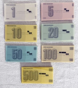 2000 MONOPOLY MILLENNIUM EDITION Parts: Translucent Money EUC - Picture 1 of 2