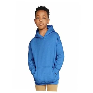 Youth Hoodie Sweatshirt, Style G18500B Large Royal - Picture 1 of 7