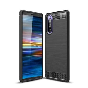 For Sony Xperia 1 10 II 5G, 5 L1 L2 L3 XA1 XA2 Carbon Fibre Gel Phone Case Cover - Picture 1 of 26