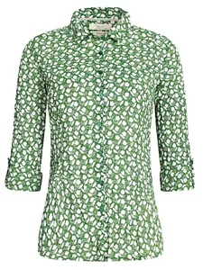 EX NEW SEASALT SIZE 8 10 LARISSA Crinkle Blouse Shirt Top Green Buttercup Field - Picture 1 of 6