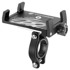 CYCLINGBOX MTB Bike Phone Holder Aluminum Scooter Handlebar Mount (Black) - Photo 1 sur 6