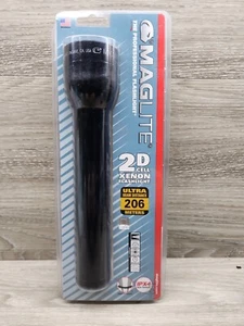 Maglite Heavy-Duty Xenon Incandescent 2-Cell D Flashlight, Black - Picture 1 of 14