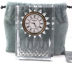 Reloj Waterford Cristal Lismore Pequeño 4.25" Flor Sunburst Excelente Estado - Imagen 1 de 10