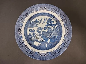 Vintage Churchill England Blue Willow Dinner Plate 10 1/4 Inches Replacement - Picture 1 of 5