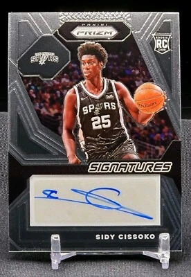 Sidy Cissoko 2023-24 Prizm Rookie Signature RSI-CIS RC Auto RC Autograph Spurs - Image 1 of 2
