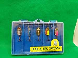 VINTAGE FISHING LURE SET OF 5 BLUE FOX SPINNERBAITS READY TO GO CATCH SOME FISH. - Picture 1 of 5