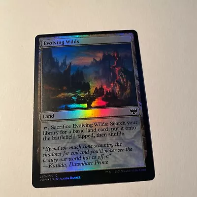x1 Evolving Wilds - Foil MTG Innistrad: Crimson Vow- Midnight Hunt M/NM, English - Image 1 of 2