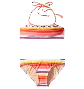 Toobydoo Bandeau Bikini Swimsuit Set, Multi, Little Girl 13-14 - Picture 1 of 1