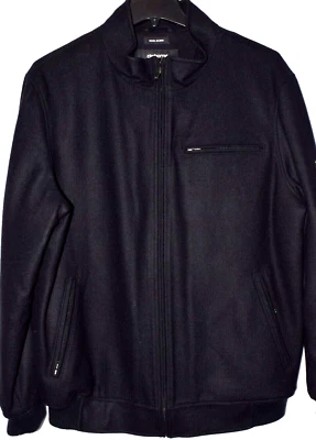 Casaco preto de lã Claiborne - Imagem 1 de 4