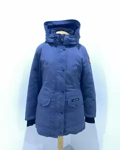 Canada Goose Trillium Parka Jacket Women’s Size S Spirit Blue Down Fur Hood - Picture 1 of 15