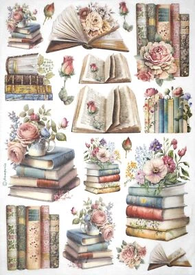 Stamperia A4 Reispapier für Decoupage - Bücher - DFSA4911