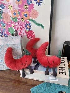 Jellycat AMUSEABLE CHILLI PEPPER Soft Plush Fun CUTE Hot Stuffed Food Toy NWT - Picture 1 of 9