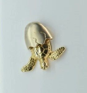 Colgante articulado de tortuga incubadora oro amarillo de 14 K - Imagen 1 de 4