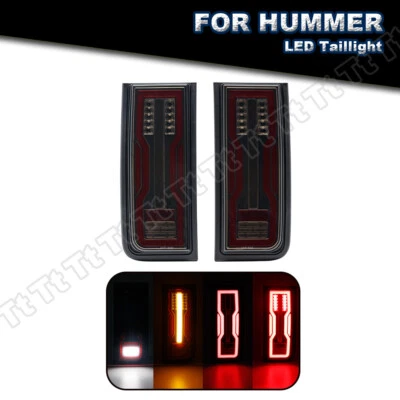For 2003-2009 Hummer H2 SUV Rear Red LED Tail Lights Turn Signal Brake Lamp Assy - Image 1 of 4
