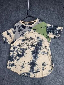 Enyce Dye Skull MCMXCVI Tshirt Men Sz L Multicolor Streetwear Casual Punk Grunge - Picture 1 of 10