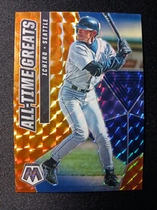 ICHIRO SUZUKI 2021 PANINI MOSAIC "ORANGE REACTIVE" ALL TIME GREATS INSERT #ATG3 - Picture 1 of 2