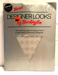 Burlington Designer Looks Nylons Mod Fashion Size M New In Package Please Read - Picture 1 of 2