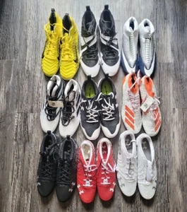Adidas Nike Under Armour Bundle Of 9 Sports Baseball & Football Men's CLEATS Lot - Picture 1 of 24