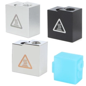 E3d V6 Hotend Volcano V2 Extruder J-head Aluminium Heating Block +Silicone Socks - Photo 1/12