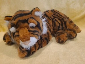 Vintage 24" Large Plush Tiger Realistic Orange Commonwealth Brand - Foto 1 di 8