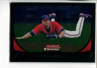 2011 Bowman Chrome Tim Hudson #58 Atlanta Braves - Image 1 of 2