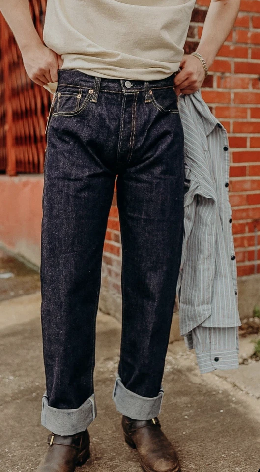 Jean para hombre 1947 CUT, SUGARCANE 14,25 OZ INDIGO talla 32 Foto 1 de 4