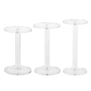 3 Pcs Acrylic Jewelry Display Storage Rack Cosmetic Organizer - Picture 1 of 11