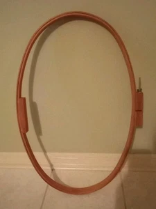 Extra Large Embroidery Wood Ring Hoop/ Butterfly Screw 27” X 17” Oval Vintage - Picture 1 of 5