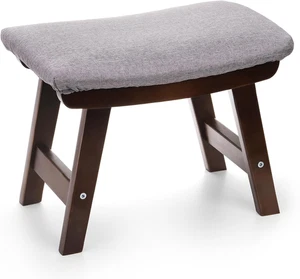 Small Foot Stool, Footrest Ottoman with Wood Legs, Sofa Tea Seat Stool with P... - Picture 1 of 6
