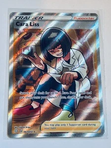 Pokémon Cara Liss 067/072 Destinos Brillantes Arte Completo Ultra Raro Holo Entrenador - Imagen 1 de 2