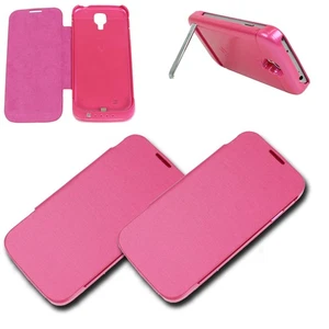 2X 3500MAH BACKUP BATTERY CHARGER POWER FLIP CASES COVER PINK GALAXY S4 - Picture 1 of 1