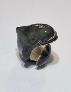 Figura de ballena delfín gris Artisania Rinconada arte criatura del océano coleccionable - Imagen 1 de 8